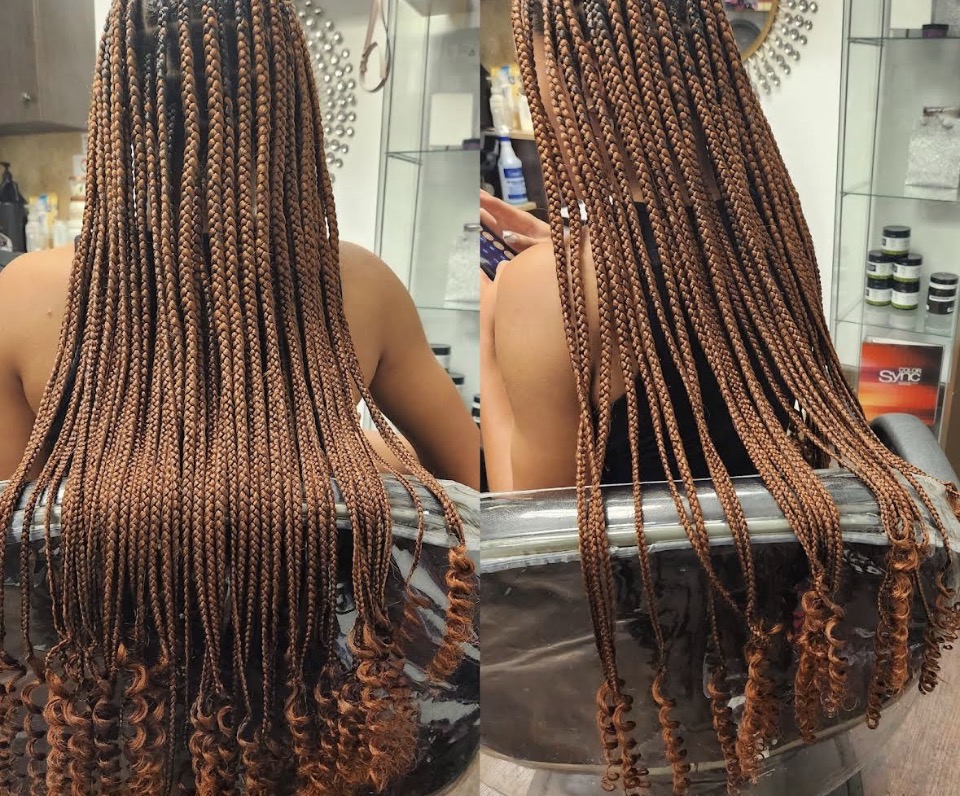 Feed-in cornrows